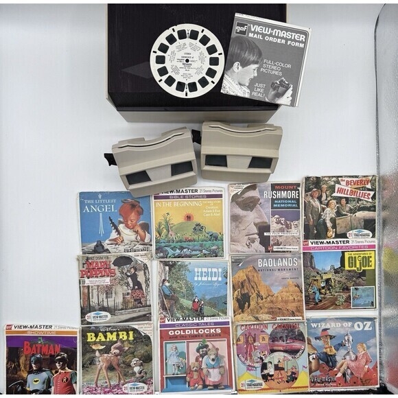 Vintage View Master Collection of 11 sets & 2 View Master's 1960’s-70’s - Picture 1 of 12